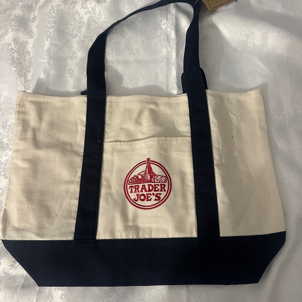 Trader Joe's Canvas Tote Bag Brand New with tags